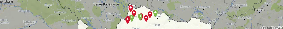 Kartenansicht für Apotheken-Notdienste in der Nähe von Reingers (Gmünd, Niederösterreich)